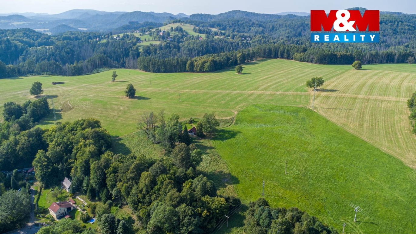 pohled na pozemky
