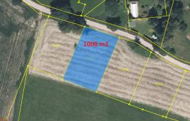 Prodej, zahrada 1000 m2, Matějovec