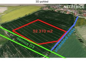 Prodej, provozní plocha 52 370 m2, Netřebice
