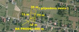 Prodej, stavební pozemek, 850 m2, Dolní Lutyně