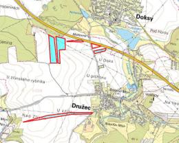 Prodej, pole, 62 309 m2, Družec - Kladno