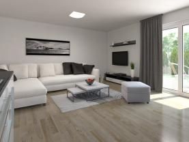 Prodej, bytu 3+kk, 78 m2, zahrada 77 m2, Zbůch u Plzně