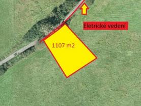 Prodej, stavební pozemek, 1107 m2, Jablůnka