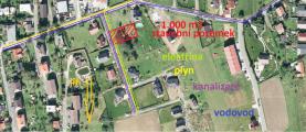 Prodej, stavební pozemek, 1000 m2, Krhová