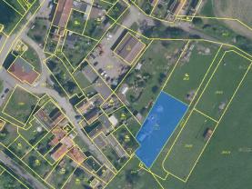 Prodej, stavební parcela, 1212 m2, Radenín
