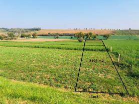 Prodej, stavební pozemek, 2196 m2, Jezeřany - Maršovice