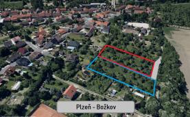 Prodej, stavební pozemek, 2660 m2, Plzeň - Božkov