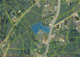 Prodej, stavební parcela 1801 m2, Lučany nad Nisou