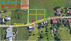 Prodej, stavební pozemek, 1350 m2, Šenov