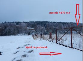 Prodej, stavební parcela, 4175 m2, Kaznějov