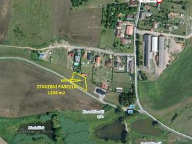 Prodej, stavební pozemek, 1254 m2, Dobev, Oldřichov