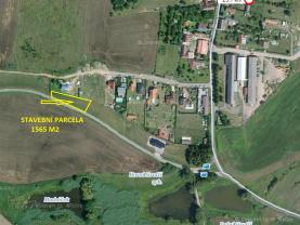 Prodej, stavební pozemek, 1565 m2, Dobev, Oldřichov