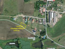 Prodej, stavební pozemek, 1259 m2, Dobev, Oldřichov
