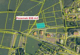 Prodej, pozemek 838 m2, Krásná Hora nad Vltavou okr. Příbram