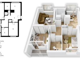 Prodej bytu 4+1, 89 m², Zlín, ul. Česká