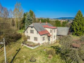 Prodej rodinného domu v Jílovém u Držkova s pozemky 10177 m2