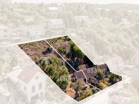 Prodej stavebního pozemku 1703 m², Choteč, Praha-západ