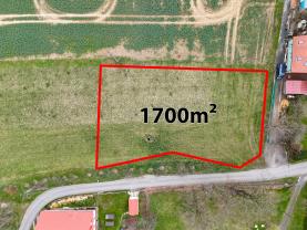 Prodej pozemku k bydlení, 1700 m², Jistebník
