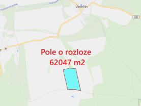 Prodej pole, 62047 m², Velečín