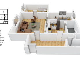 Prodej 1/2 bytu 3+1, Dobruška, ul. Javorová