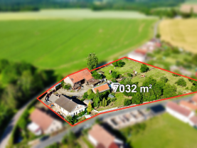 Prodej rodinného domu s pozemkem, 7032 m², Žleby - Zehuby