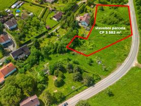Prodej pozemku k bydlení, 3582 m², Heřmanice u Žandova