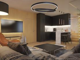 Prodej atypického bytu, 166 m², Praha, ul. Pod třešněmi