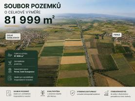 Prodej pole, 81999 m², Perná
