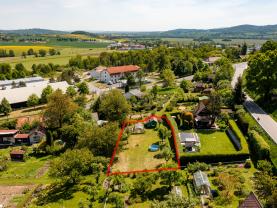 Prodej zahrady s chatkou, 483 m², Strakonice