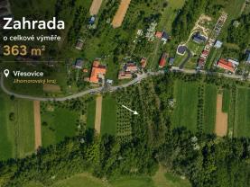 Prodej zahrady, 363 m², Vřesovice