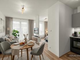 Pronájem bytu 1+kk, 37 m², Kralupy nad Vltavou, ul. Nádražní