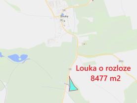 Prodej louky, 8477 m², Manětín