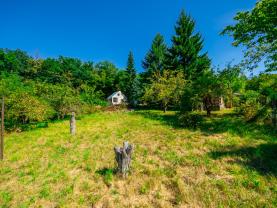Prodej zahrady - 418 m², s chatou -16 m², Kuřim