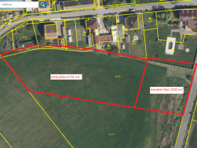 Prodej, pozemek k bydlení, 2500 m2, Újezd u Přelouče