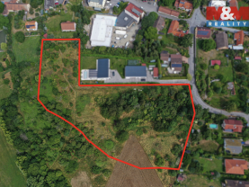 Prodej pozemku k bydlení, 12370 m²,Červený Hrádek ul. Ledová