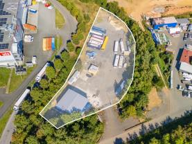 Pronájem komerčního pozemku, 500 m², Plzeň, ul. Pod dálnicí