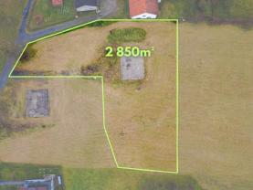 Prodej pozemku k bydlení, 2850 m², Odry
