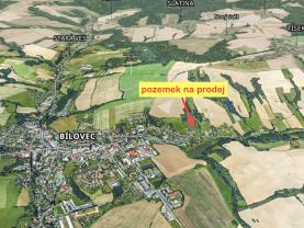 Prodej pozemku k bydlení, 1138 m², Bílovec, ul. 1. máje