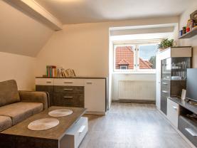 Prodej bytu se zahradou ve Cvikově, 65 m2, ul. Komenského