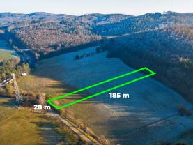Prodej pozemku k bydlení, 4460 m², Střílky