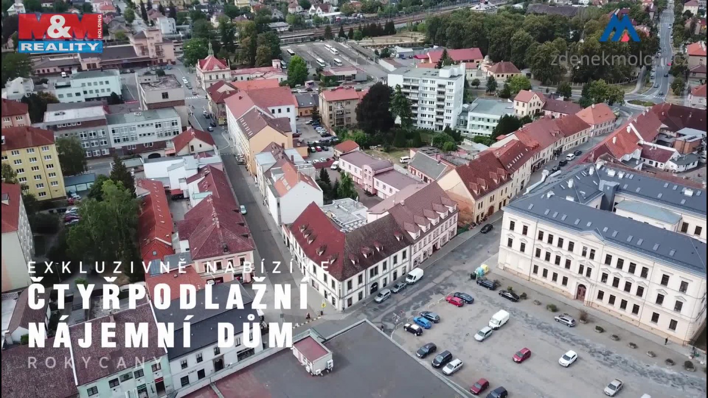 Prodej, nájemní dům, 1314 m2, Rokycany, ul. Palackého
