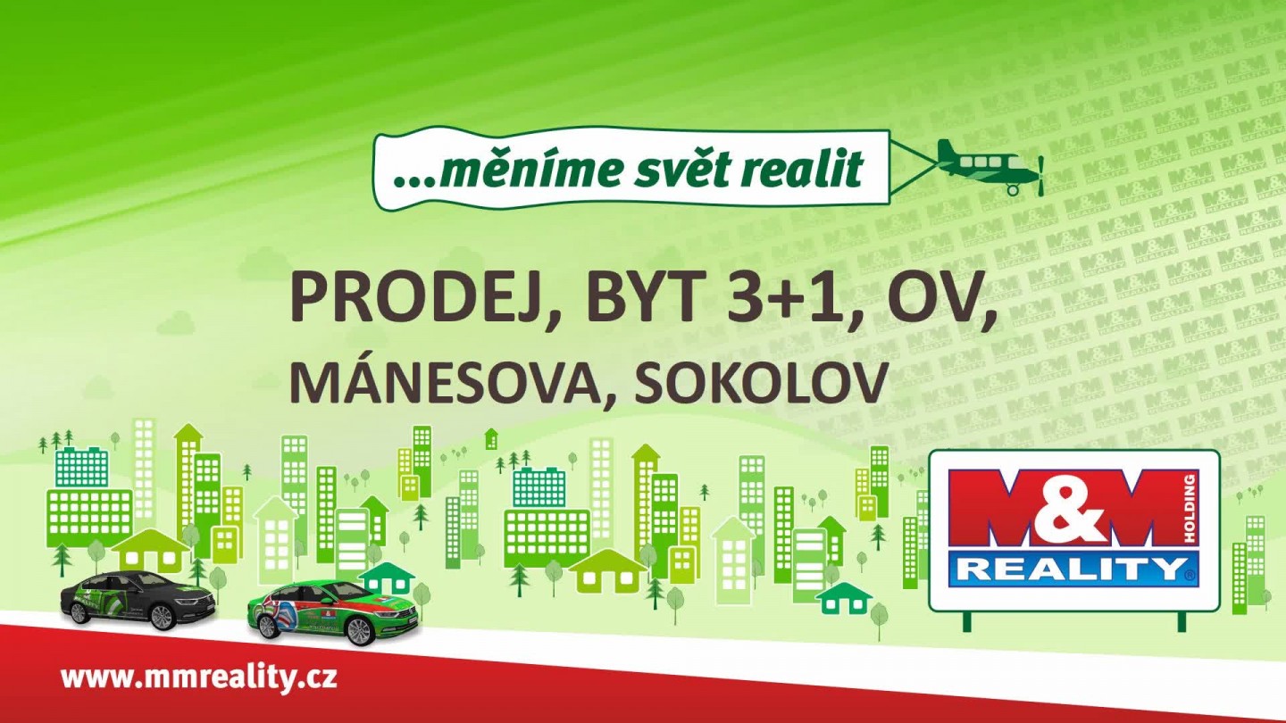Prodej, byt 3+1, Sokolov, ul. Mánesova
