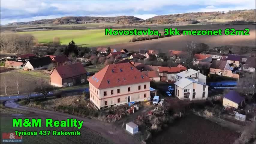 Prodej,mezonetový byt 3+kk, 62 m2, Kounov u Rakovníka