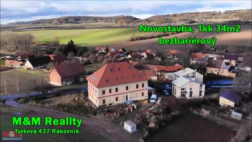Prodej, byt 1+kk, 34 m2, Kounov u Rakovníka