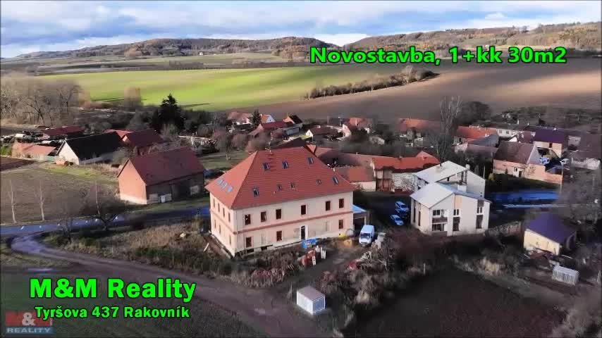 Prodej, byt 1+kk, 30 m2, Kounov u Rakovníka