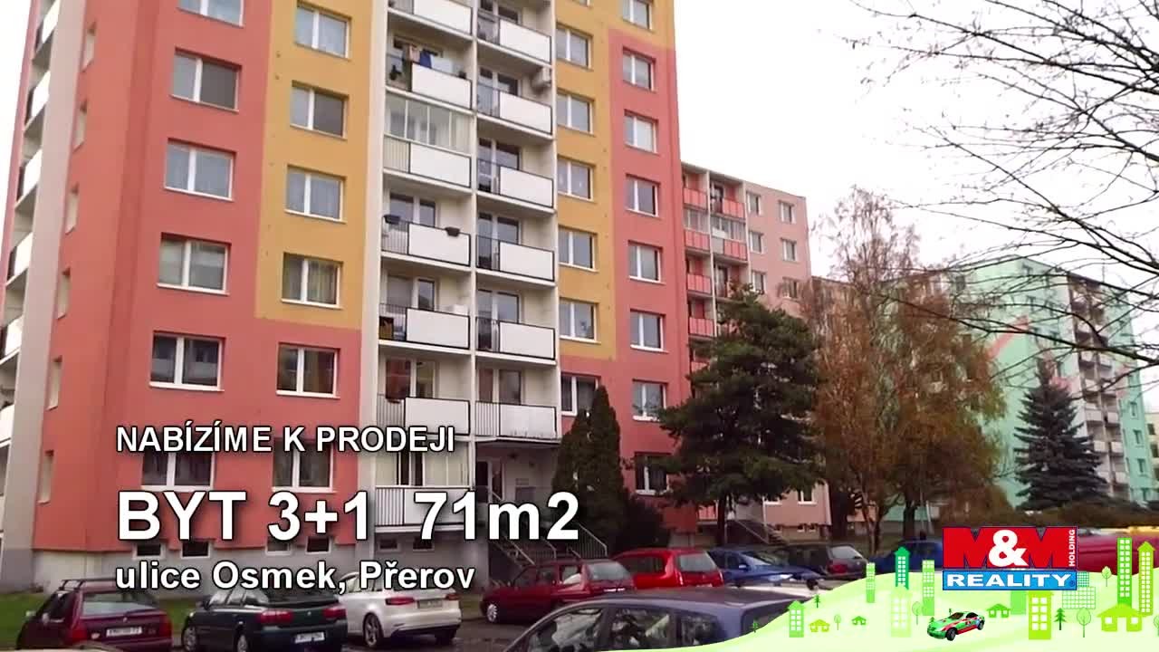 Prodej, byt 3+1, 71 m2, Přerov, ul. Osmek