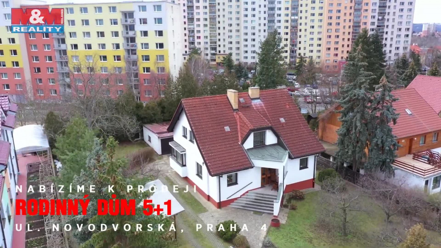 Prodej, rodinný dům, 422 m2, pozemek 1363 m2, Praha 4