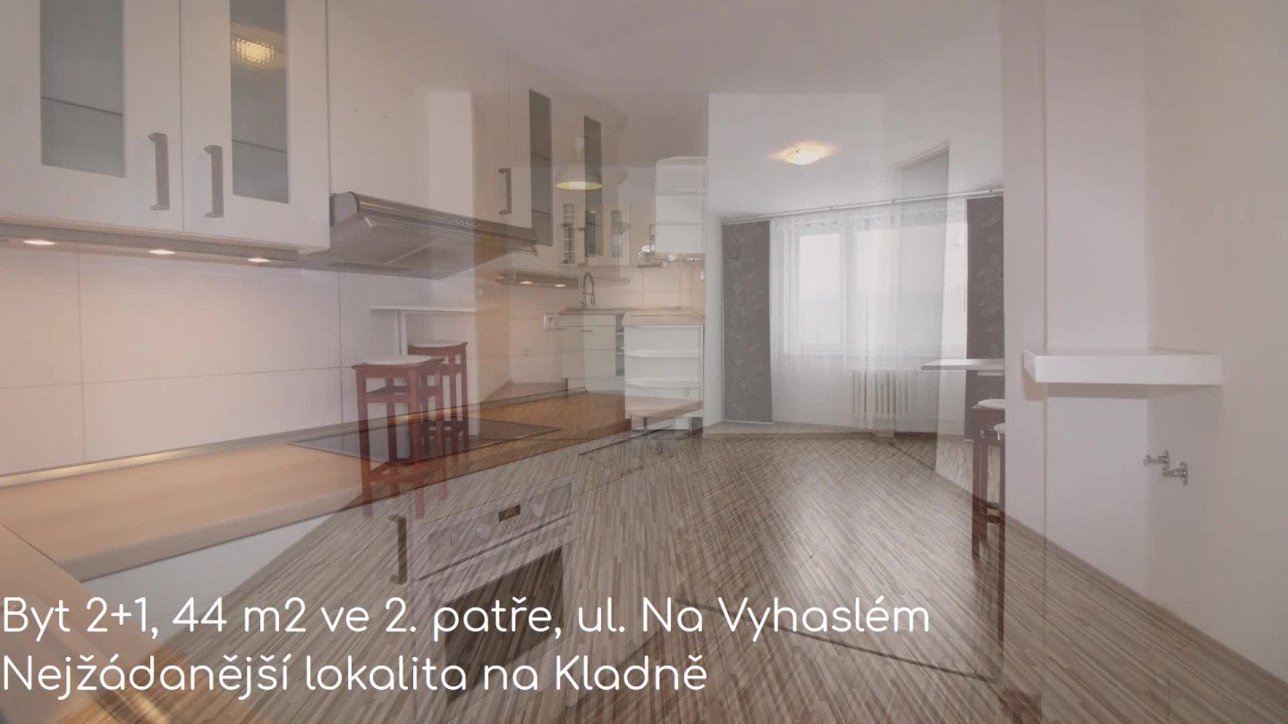 Prodej, byt 2+1, 44 m2, Kladno, ul. Na Vyhaslém
