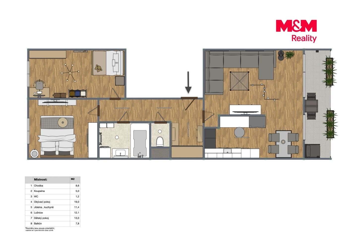 Prodej, Byt 3+kk, 68 m², Praha, Kuželova, Praha – náhled fotky 10
