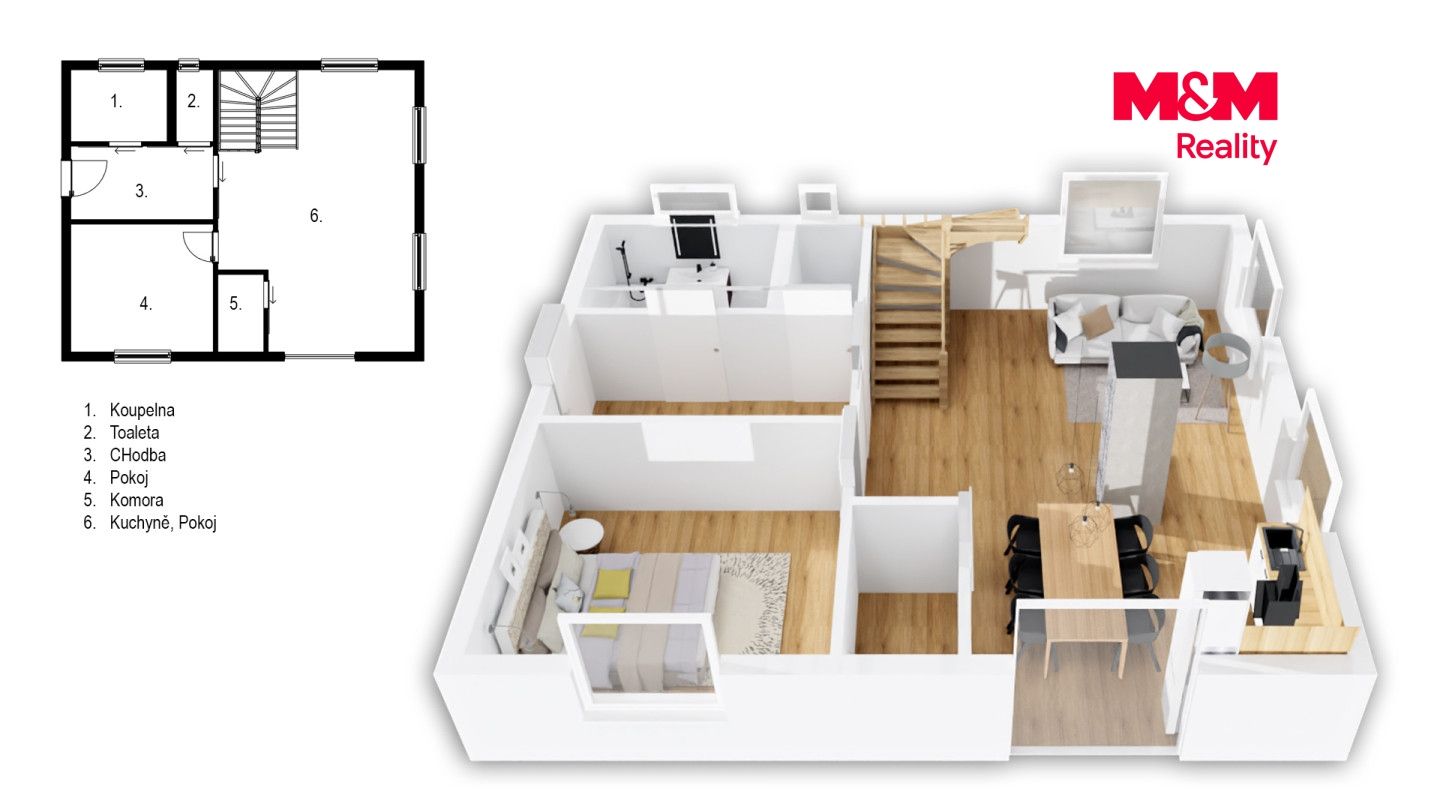 Prodej, Rodinný dům, 65 m², Lužany, Lužany – náhled fotky 32